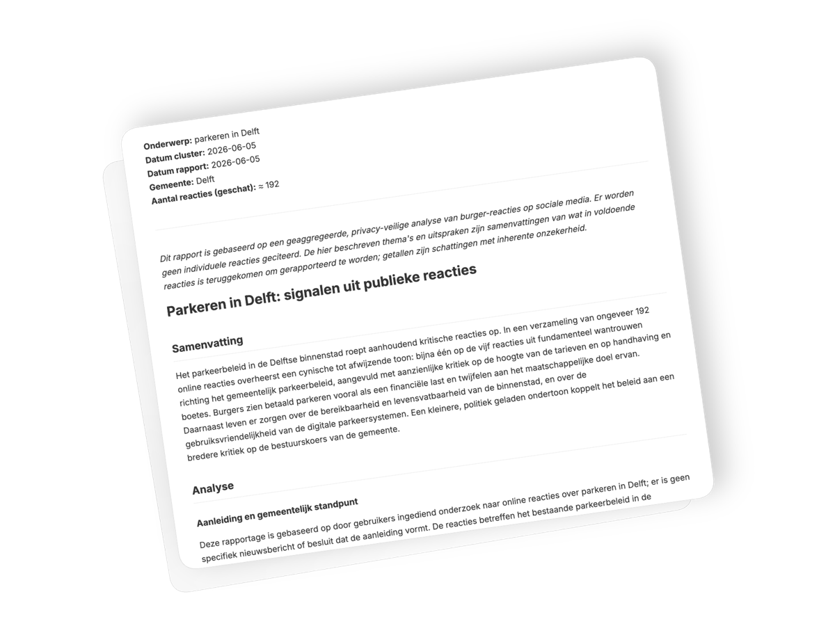 Rapport mockup